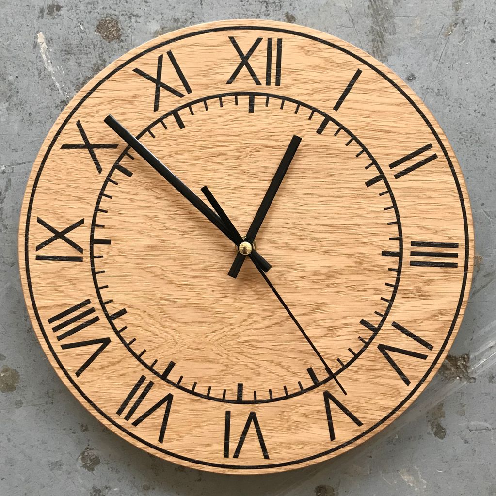 Настенные часы из дерева Alga Time производство и продажа